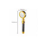 Handheld Shower Head Hose Adjustable Black Metal Rain Spray — product view 2