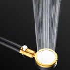Handheld Shower Head Hose Adjustable Black Metal Rain Spray — product view 9