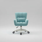 Dorm Chair Velvet Swivel Vanity Desk Chair Wheels Bedroom — product view 6