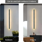 Outdoor Wall Light Modern Black LED Dimmable IP65 Sconce — product view 14