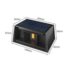 Solar Outdoor Wall Lights LED Waterproof IP65 Black Exterior Lamp — product view 5