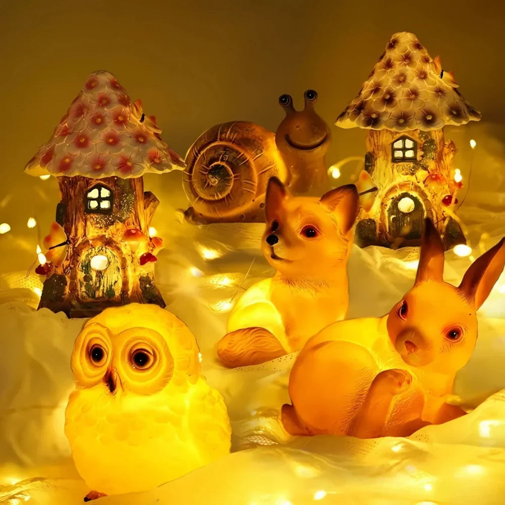 Solar Garden Light Whimsical Animal Statue Outdoor Decor Waterproof — product view 2