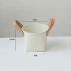 Decorative Plant Pots Leather Handles Indoor Outdoor Basket Planters — product view 1