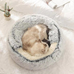 Pet Cave Bed Ultra Soft Plush Cat Dog Enclosed Lounger — product view 7