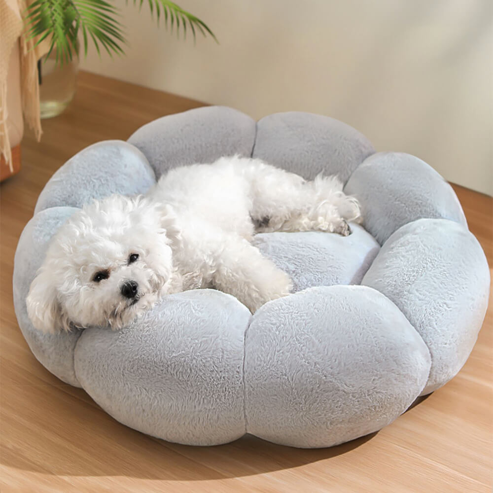 Flower Dog Cat Bed Washable Support Comfortable Pet Bed — product view 1
