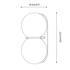 Minimalist Dual Globe Twin Wave Wall Light - Modern Home Lighting — product view 4