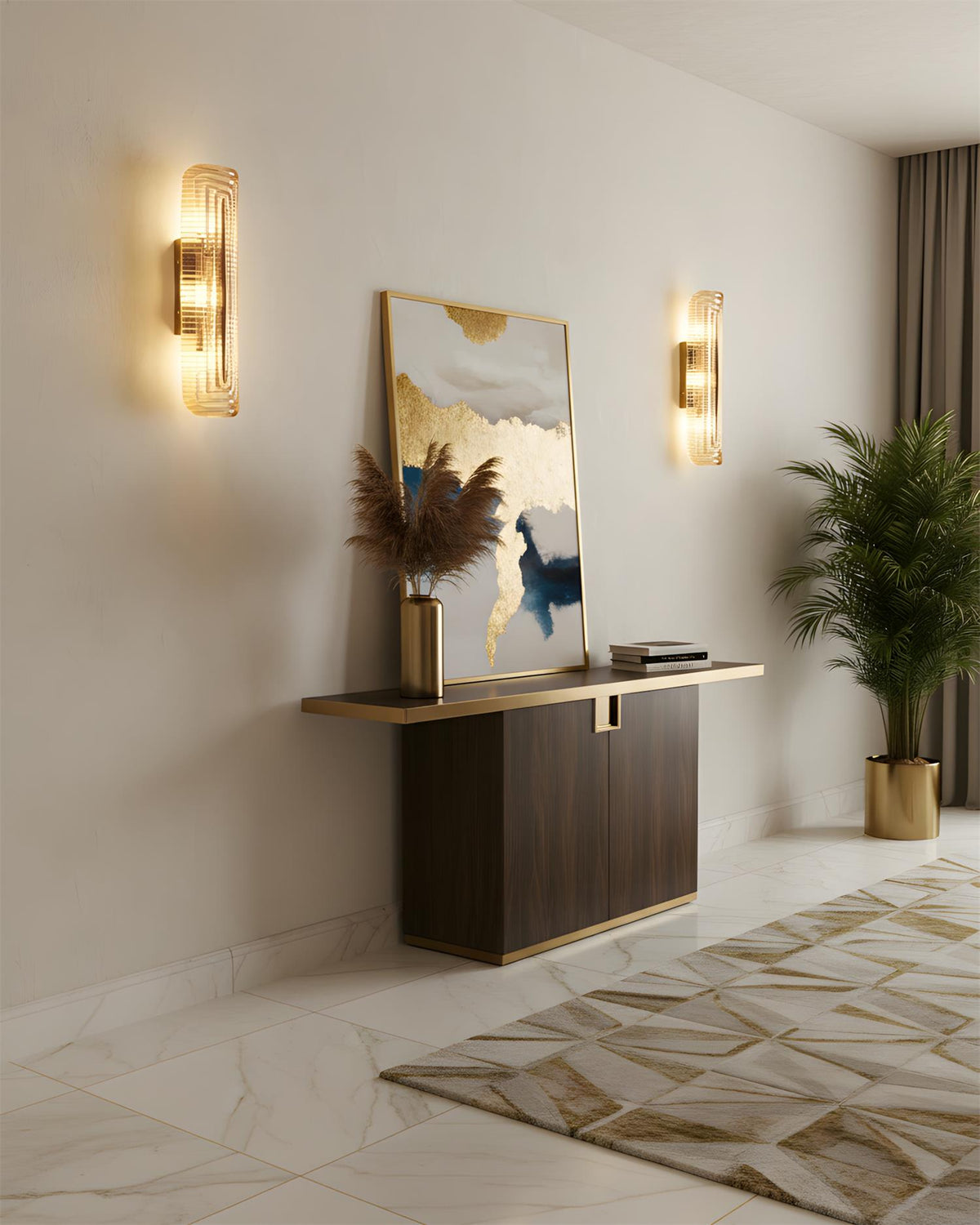 Luminous Glacium LED Wall Light with Crystalline Glow — product view 8