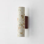 Versatile Cylindrical Stone Creamy Wall Light - Suitable for Bathrooms and Outdoor Areas — product view 11