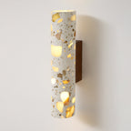 Versatile Cylindrical Stone Creamy Wall Light - Suitable for Bathrooms and Outdoor Areas — product view 16
