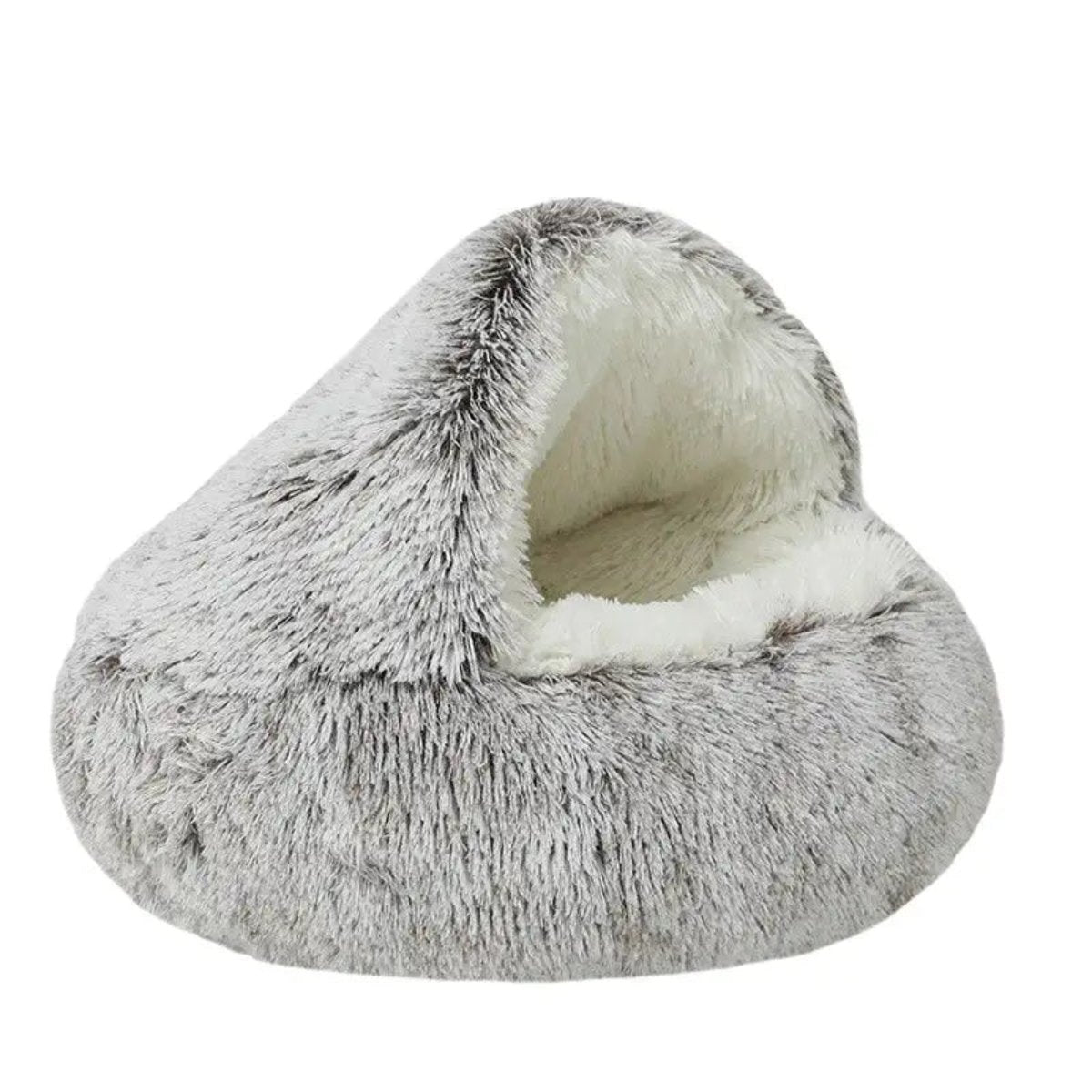 Warm Nesting Soft Calming Cave Dog Bed for Deep Sleep Comfort — product view 9