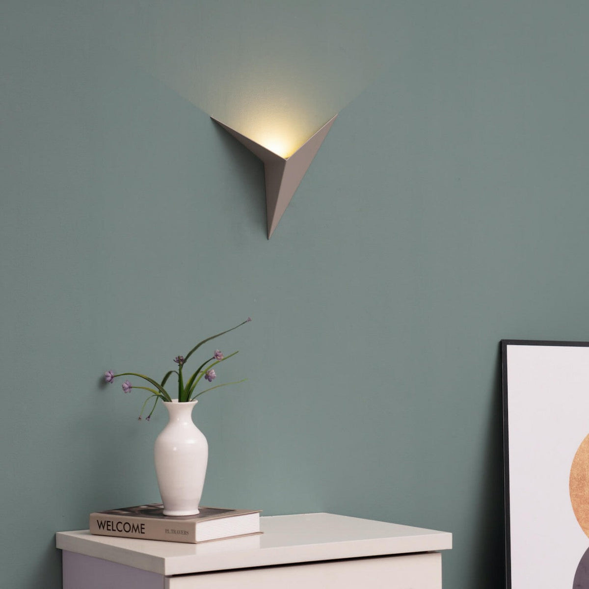 Luxurious Sleek Triangular LED Wall Light with Captivating Design — product view 1