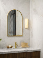 Sculptural Elegance Soft Stone Dimmable Wall Light in Alabaster Pattern — product view 32