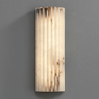 Sculptural Elegance Soft Stone Dimmable Wall Light in Alabaster Pattern — product view 50