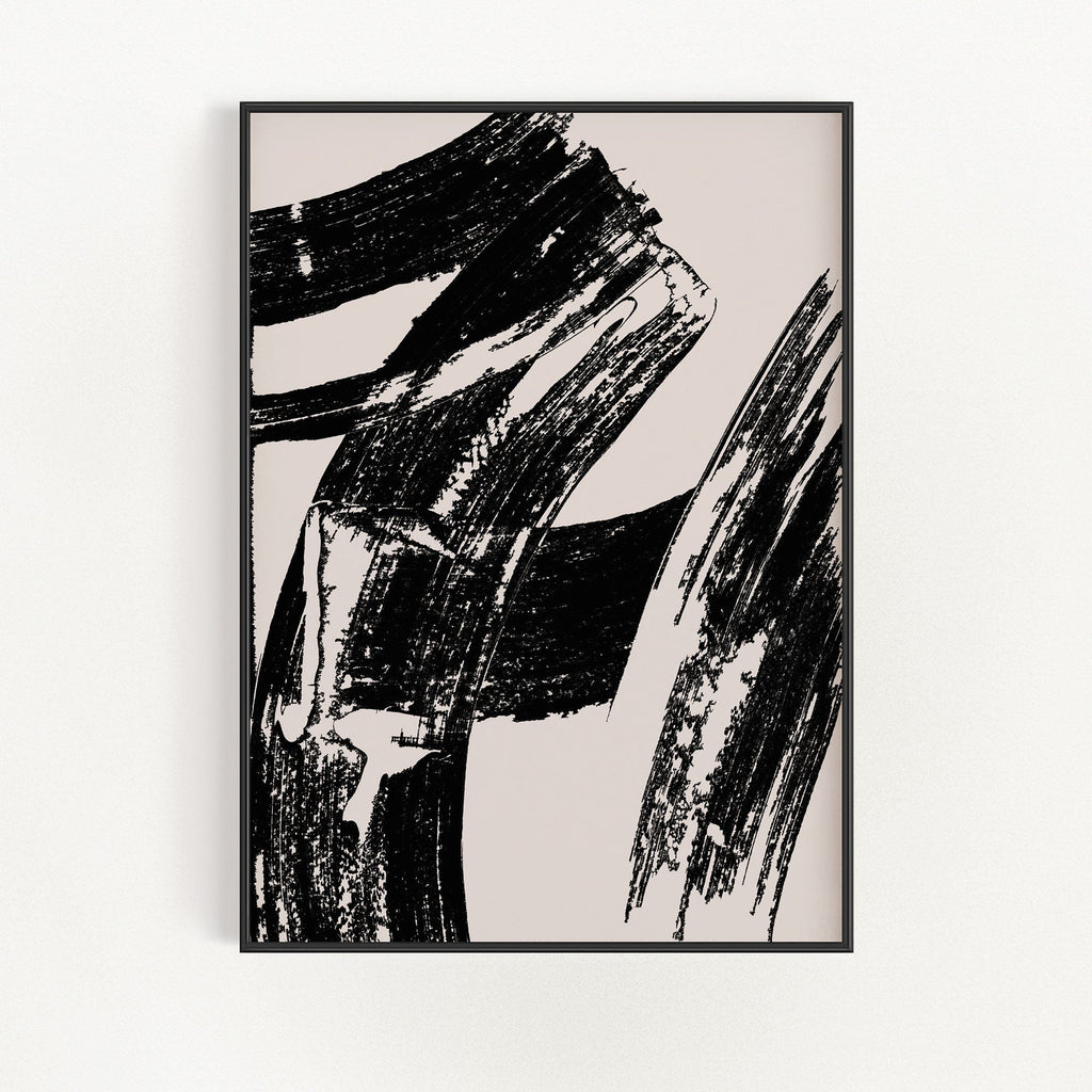 Contemporary Brush Stroke Canvas Wall Art — product view 1