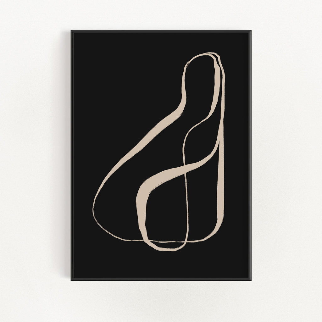 Aesthetic Calligraphy Wall Art 4 Piece - Home Interior Decor Set — product view 1