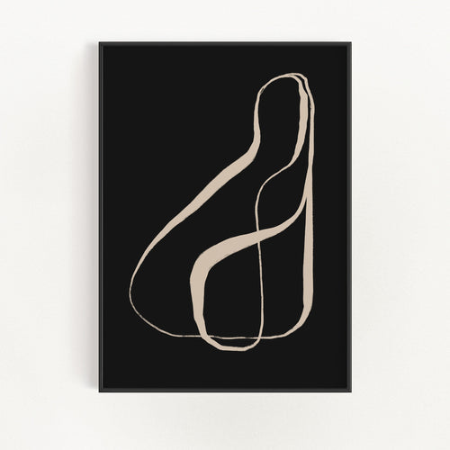 Aesthetic Calligraphy Wall Art 4 Piece - Home Interior Decor Set — product view 1