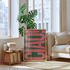 Decorative Italian Ciao Artwork Wall Art for Living Space — product view 3