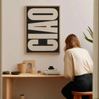 Decorative Italian Ciao Artwork Wall Art for Living Space — product view 6
