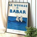 Exquisite wall art - Le Voyage De Babar Wall Art by Jean de Brunhoff — product view 4