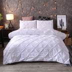 Diamond-Shaped Pleats Duvet Quilted Bed Cover Set - Ideal for All-Season — product view 1