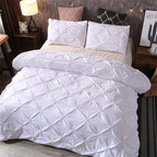 Diamond-Shaped Pleats Duvet Quilted Bed Cover Set - Ideal for All-Season — product view 5