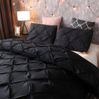 Diamond-Shaped Pleats Duvet Quilted Bed Cover Set - Ideal for All-Season — product view 9