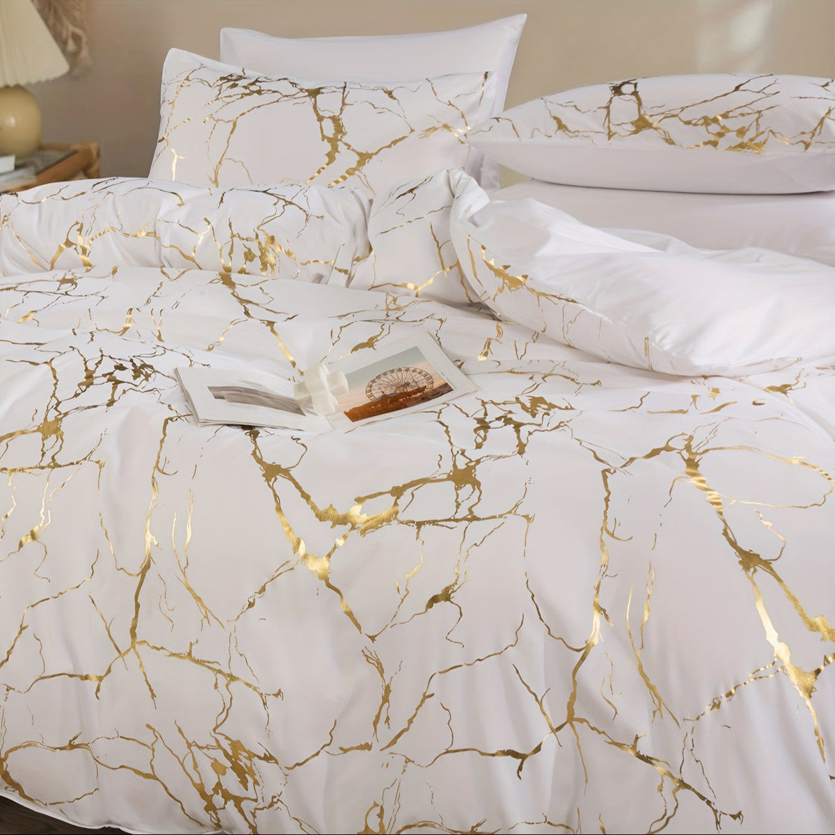 Stylish Quilt Bedroom Cover Set - Wrinkle and Fade-Free Beddings — product view 8