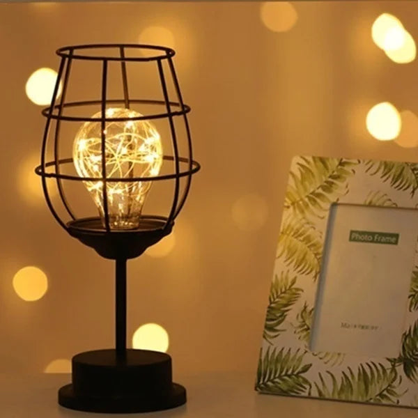 Nostalgic Cave Glow Retro Hollow Table Lamps — product view 1