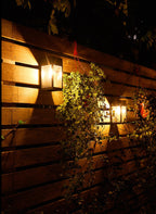 Solar Wall Fence LED Lamp with Waterproof Outdoor Design — product view 3