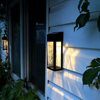 Smart Solar Powered Outdoor Wall Lamp with LED Sensor — product view 2