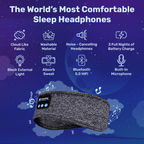 Wireless Bluetooth Sleep Headphones Headband for Deep Relaxation and Rest — product view 4