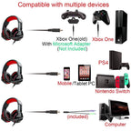 Immersive Stereo Gaming Headset with Surround Sound Mic for PS4 Xbox PC — product view 3