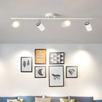 Functionality Sleek Golden Ceiling Light with Adjustable Spotlight Heads — product view 1