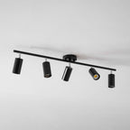 Functionality Sleek Golden Ceiling Light with Adjustable Spotlight Heads — product view 33