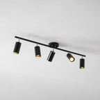Functionality Sleek Golden Ceiling Light with Adjustable Spotlight Heads — product view 34