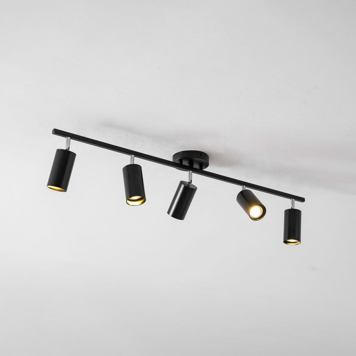 Functionality Sleek Golden Ceiling Light with Adjustable Spotlight Heads — product view 34
