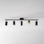 Functionality Sleek Golden Ceiling Light with Adjustable Spotlight Heads — product view 35