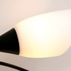 Exquisite Nordic Glass Iron Circular Floral Bud Ceiling Light For Living Spaces — product view 6