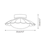 Classic Atmospheric Soft Clouds Ceiling Light in Unique Scalloped Design — product view 8