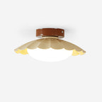 Classic Atmospheric Soft Clouds Ceiling Light in Unique Scalloped Design — product view 11