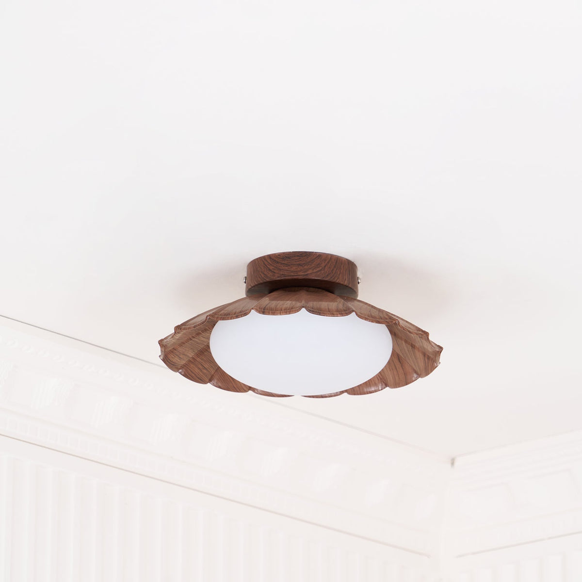 Classic Atmospheric Soft Clouds Ceiling Light in Unique Scalloped Design — product view 32