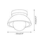 Contemporary Indoor Stone Opal Glass Ceiling Light for Elegant Home Interior — product view 5