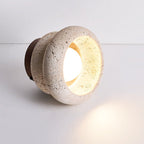 Modern Natural Stone Ceiling Lamp - Travertine Design Light — product view 5