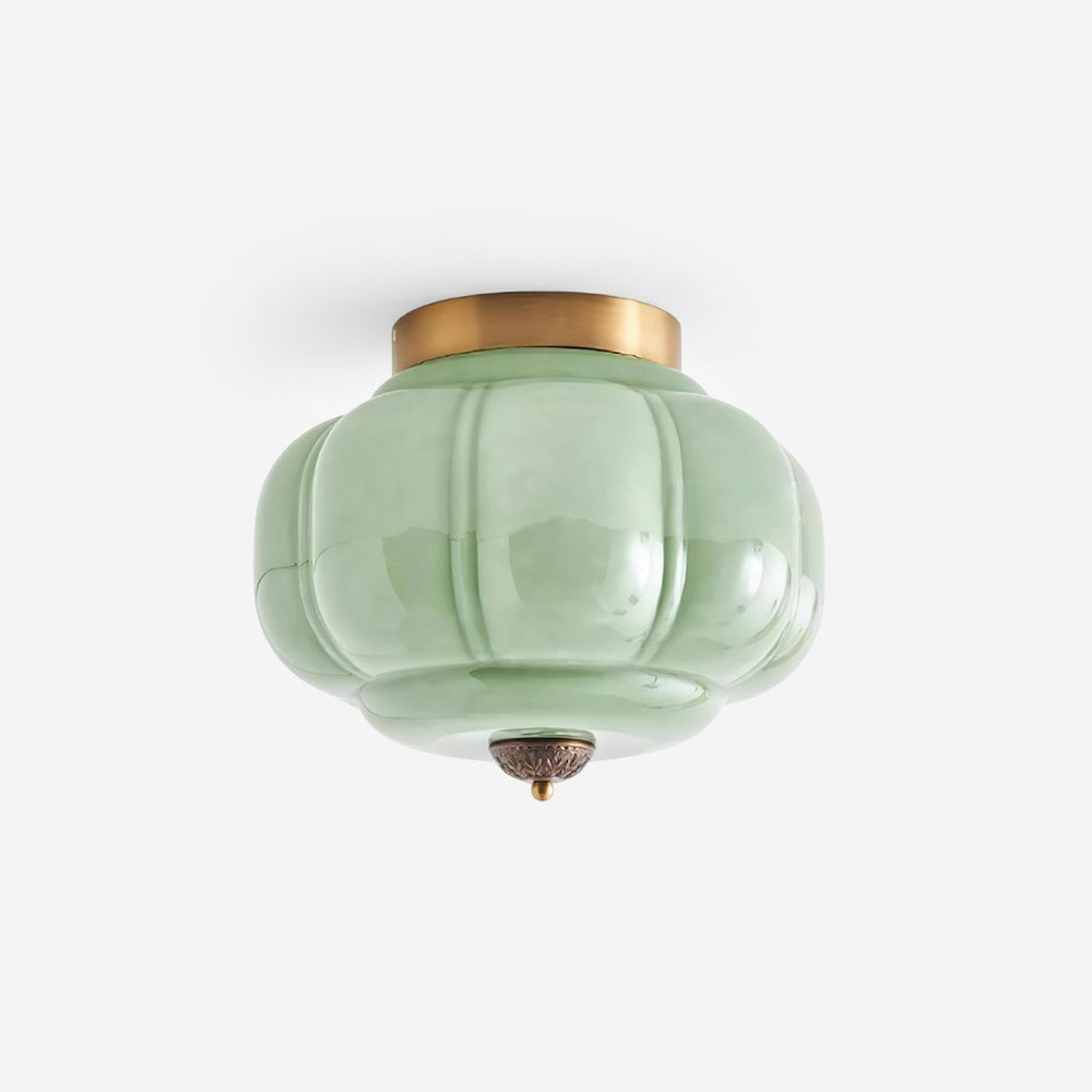 Stylish Vintage Ceiling Lights with Sculpted Glass Shade — product view 1