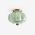 Stylish Vintage Ceiling Lights with Sculpted Glass Shade — product view 1