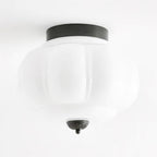 Stylish Vintage Ceiling Lights with Sculpted Glass Shade — product view 22
