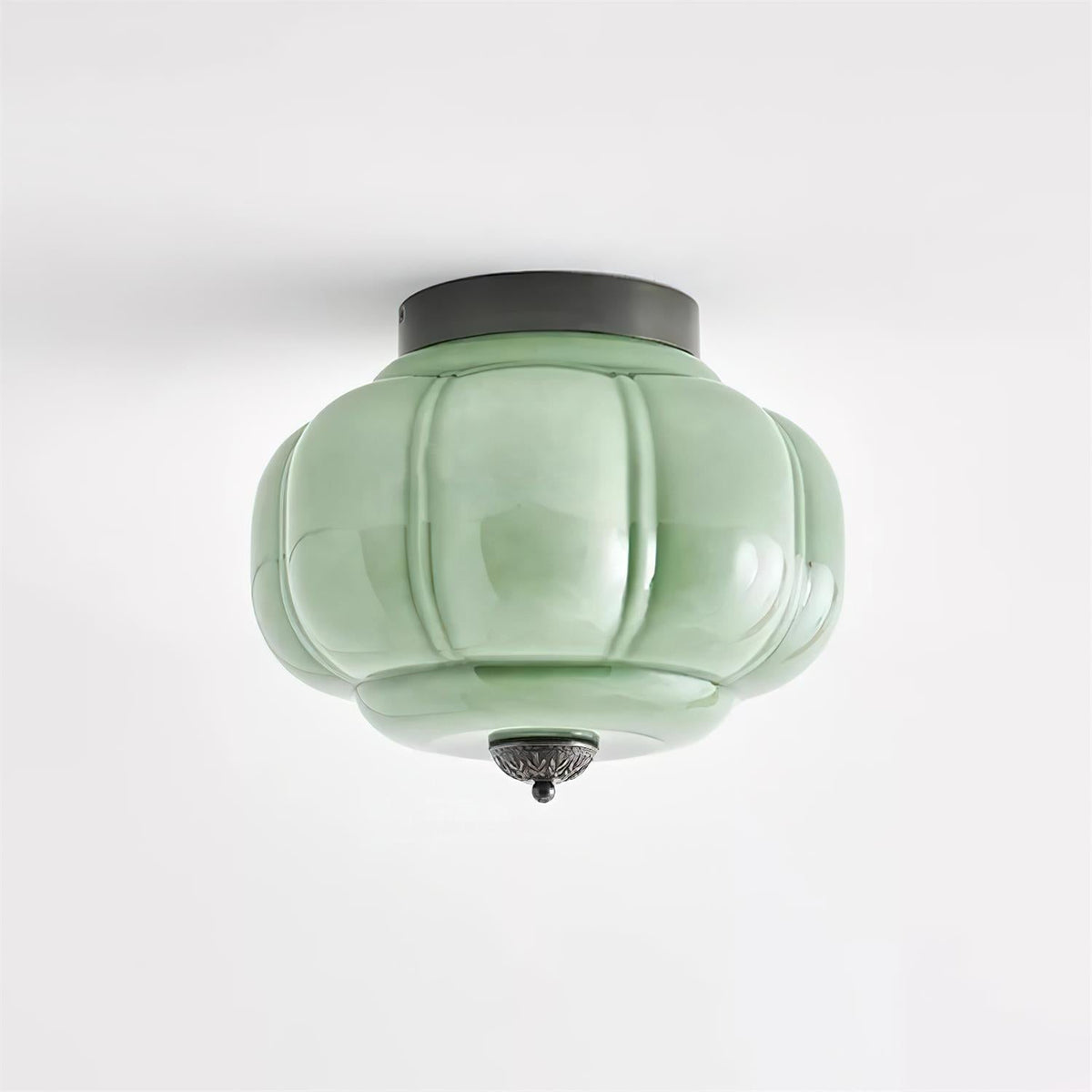 Stylish Vintage Ceiling Lights with Sculpted Glass Shade — product view 24