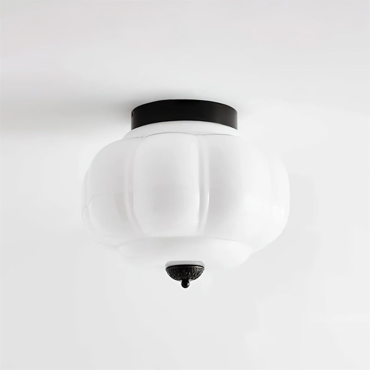 Stylish Vintage Ceiling Lights with Sculpted Glass Shade — product view 25