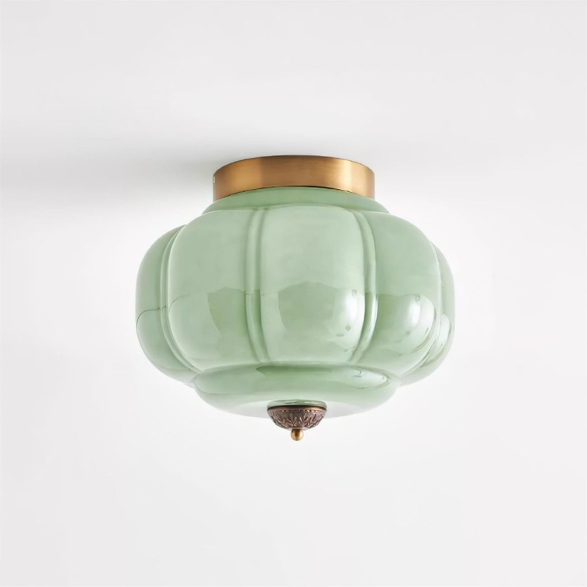 Stylish Vintage Ceiling Lights with Sculpted Glass Shade — product view 26