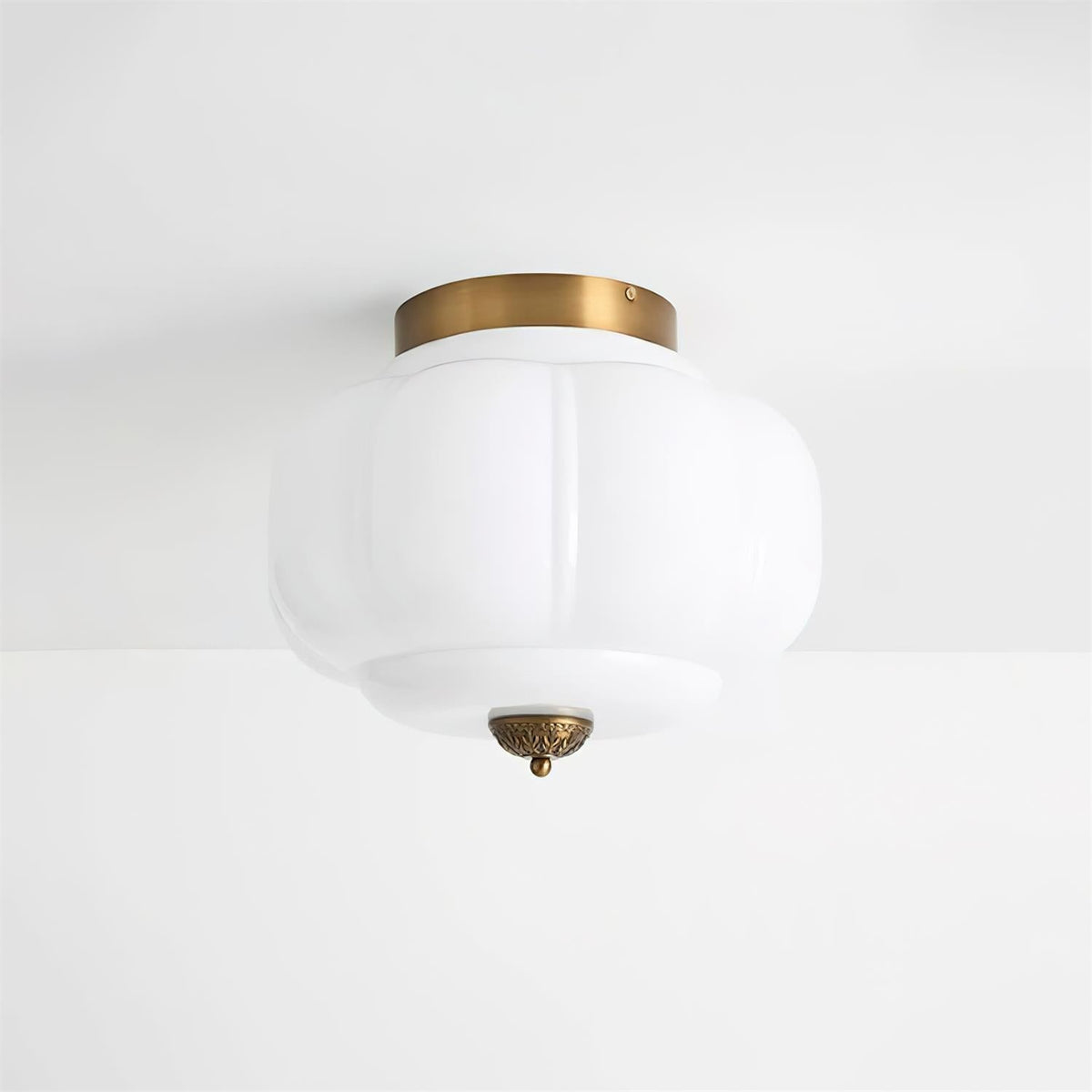 Stylish Vintage Ceiling Lights with Sculpted Glass Shade — product view 27